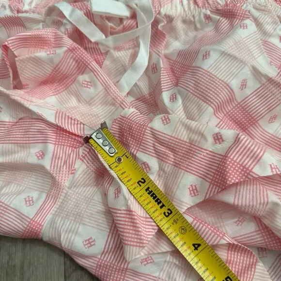 Tommy Hilfiger pink plaid pajama set - Picture 4 of 8